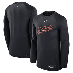 Detroit Tigers Nike Authentic Collection Game Time Raglan Dri-FIT Long Sleeve T-Shirt - Navy - Nike Online