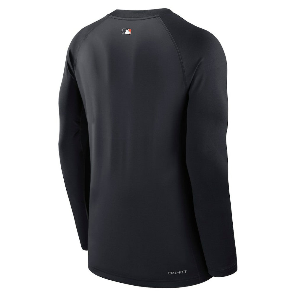 Detroit Tigers Nike Authentic Collection Game Time Raglan Dri-FIT Long Sleeve T-Shirt - Navy - Nike Online