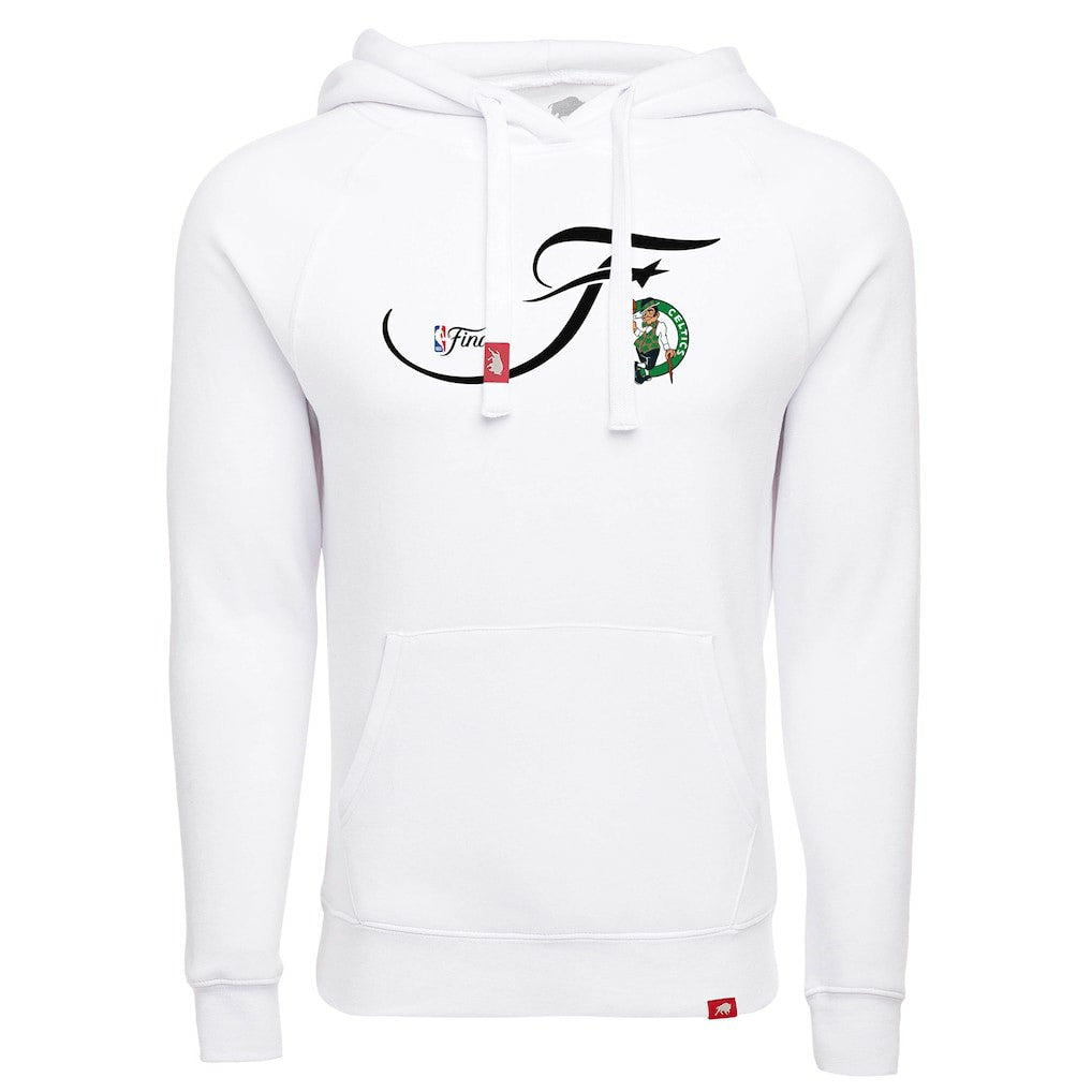Boston Celtics Sportiqe Unisex 2024 NBA Finals Olsen Tri-Blend Pullover Hoodie White