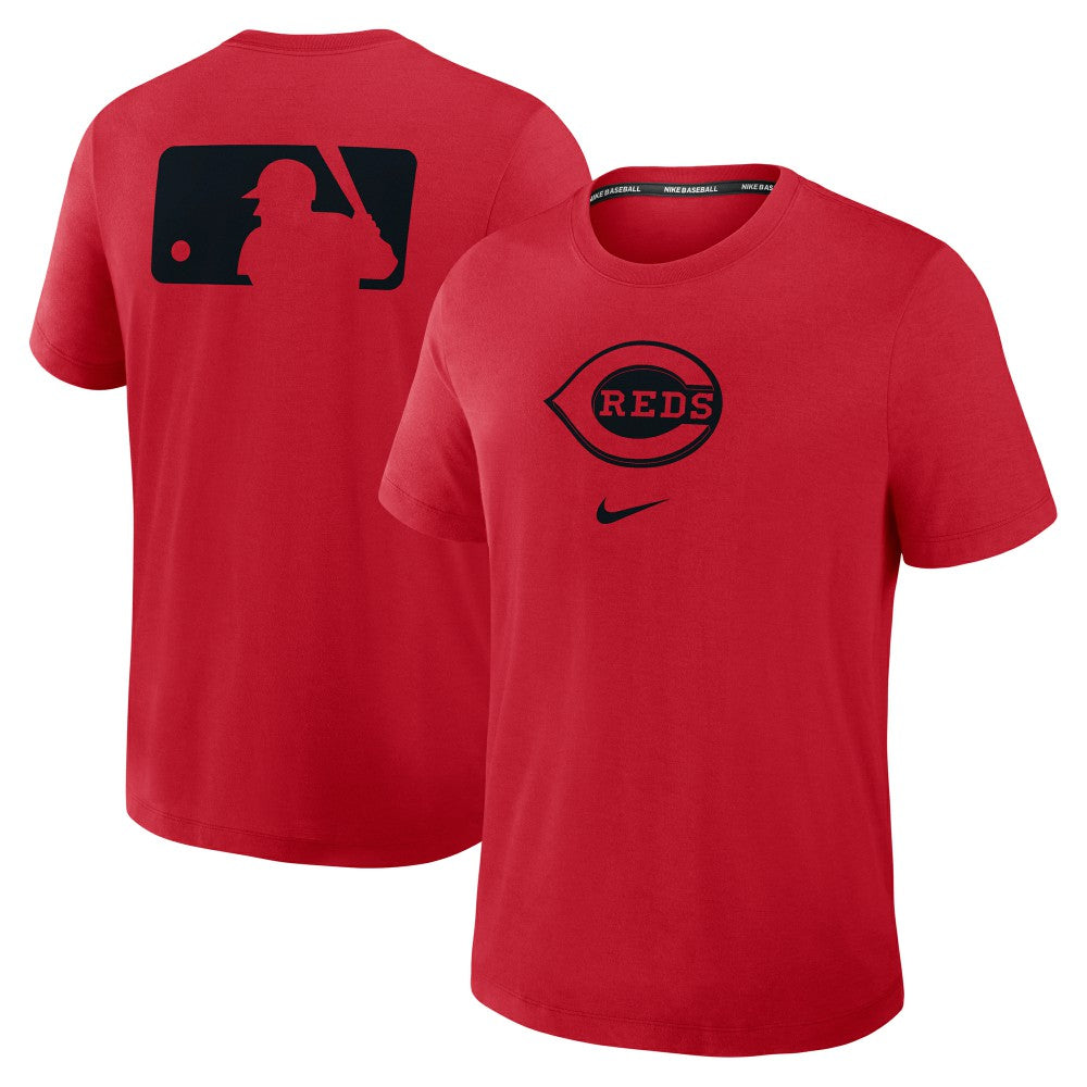 Cincinnati Reds Nike Authentic Collection Early Work Tri-Blend Dri-FIT T-Shirt - Red - Nike Sale