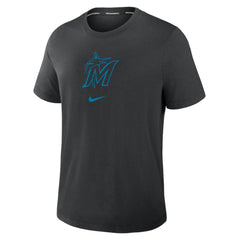 Miami Marlins Nike Authentic Collection Early Work Tri-Blend Dri-FIT T-Shirt - Black - Nike Online