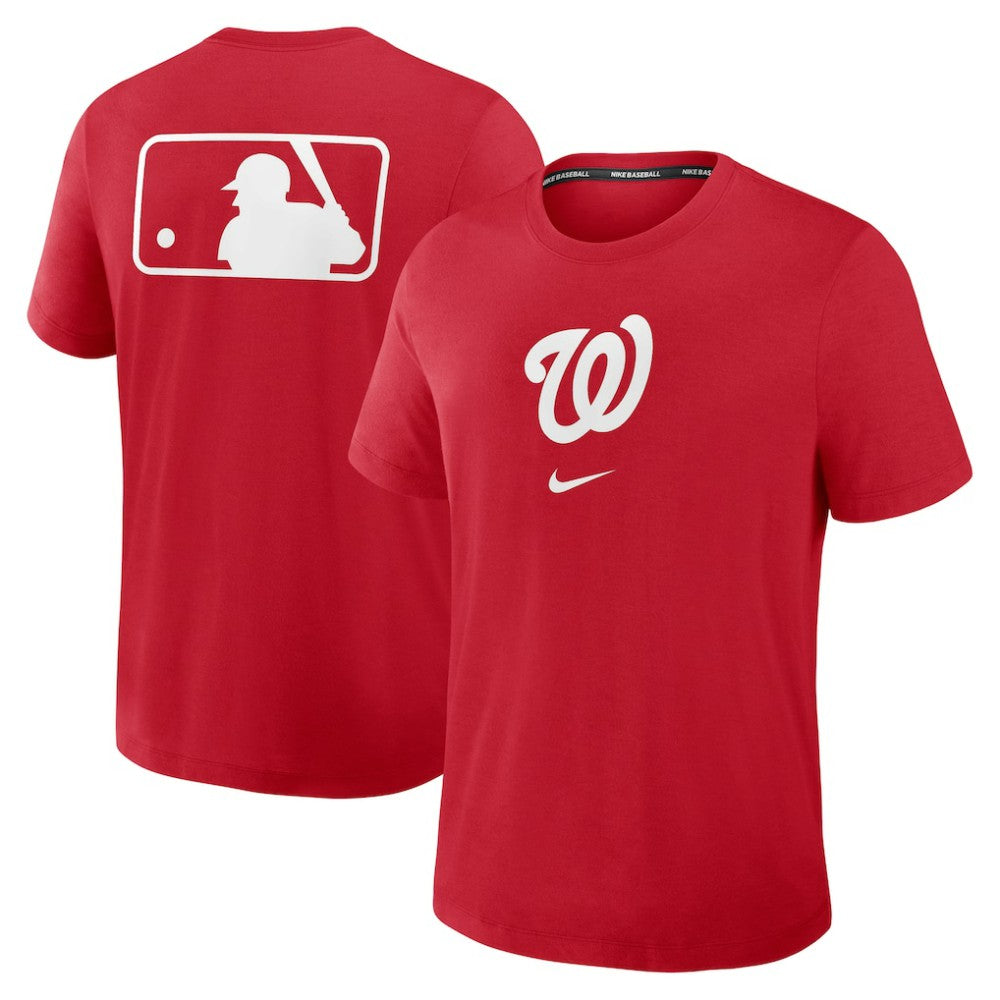 Washington Nationals Nike Authentic Collection Early Work Tri-Blend Dri-FIT T-Shirt - Red - Nike on Sale