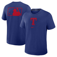 Texas Rangers Nike Authentic Collection Early Work Tri-Blend Dri-FIT T-Shirt - Royal - Nike Lifestyle