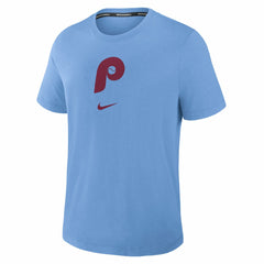 Philadelphia Phillies Nike Authentic Collection Early Work Tri-Blend Dri-FIT T-Shirt - Light Blue - Nike Discount
