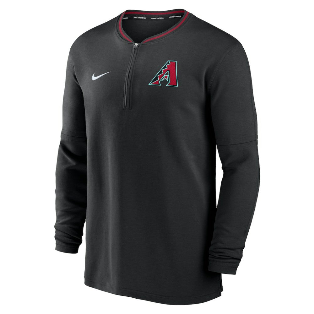 Arizona Diamondbacks Nike Authentic Collection Performance Half-Zip Top - Black - Nike Discount