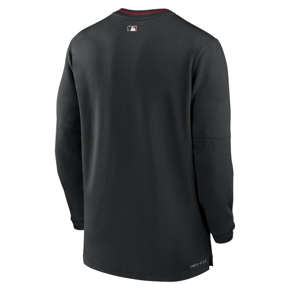 Arizona Diamondbacks Nike Authentic Collection Performance Half-Zip Top - Black - Nike Discount