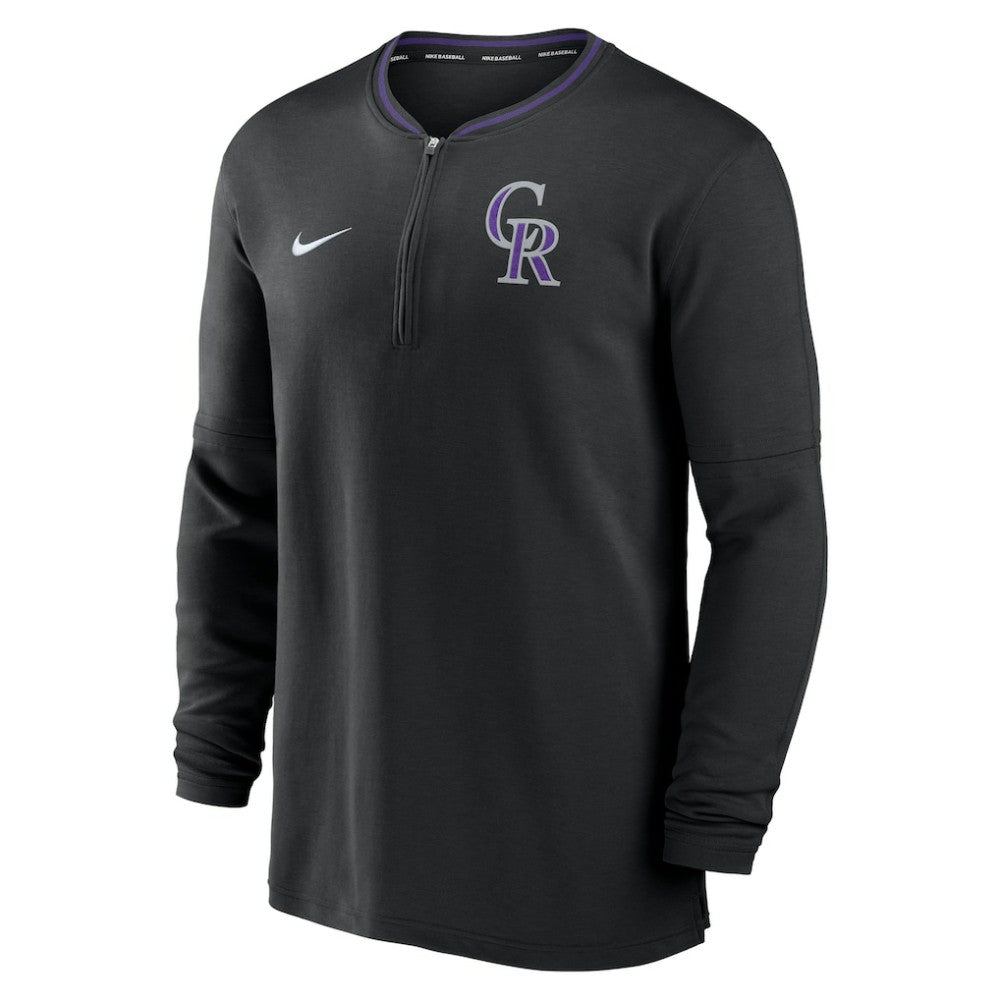 Colorado Rockies Nike Authentic Collection Performance Half-Zip Top - Black - Nike Sale