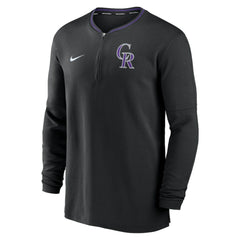 Colorado Rockies Nike Authentic Collection Performance Half-Zip Top - Black - Nike Sale