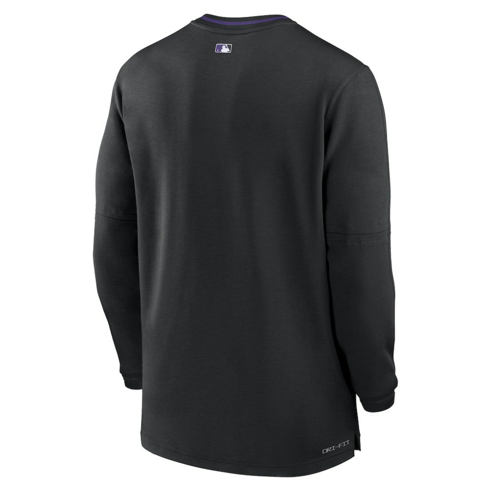 Colorado Rockies Nike Authentic Collection Performance Half-Zip Top - Black - Nike Sale