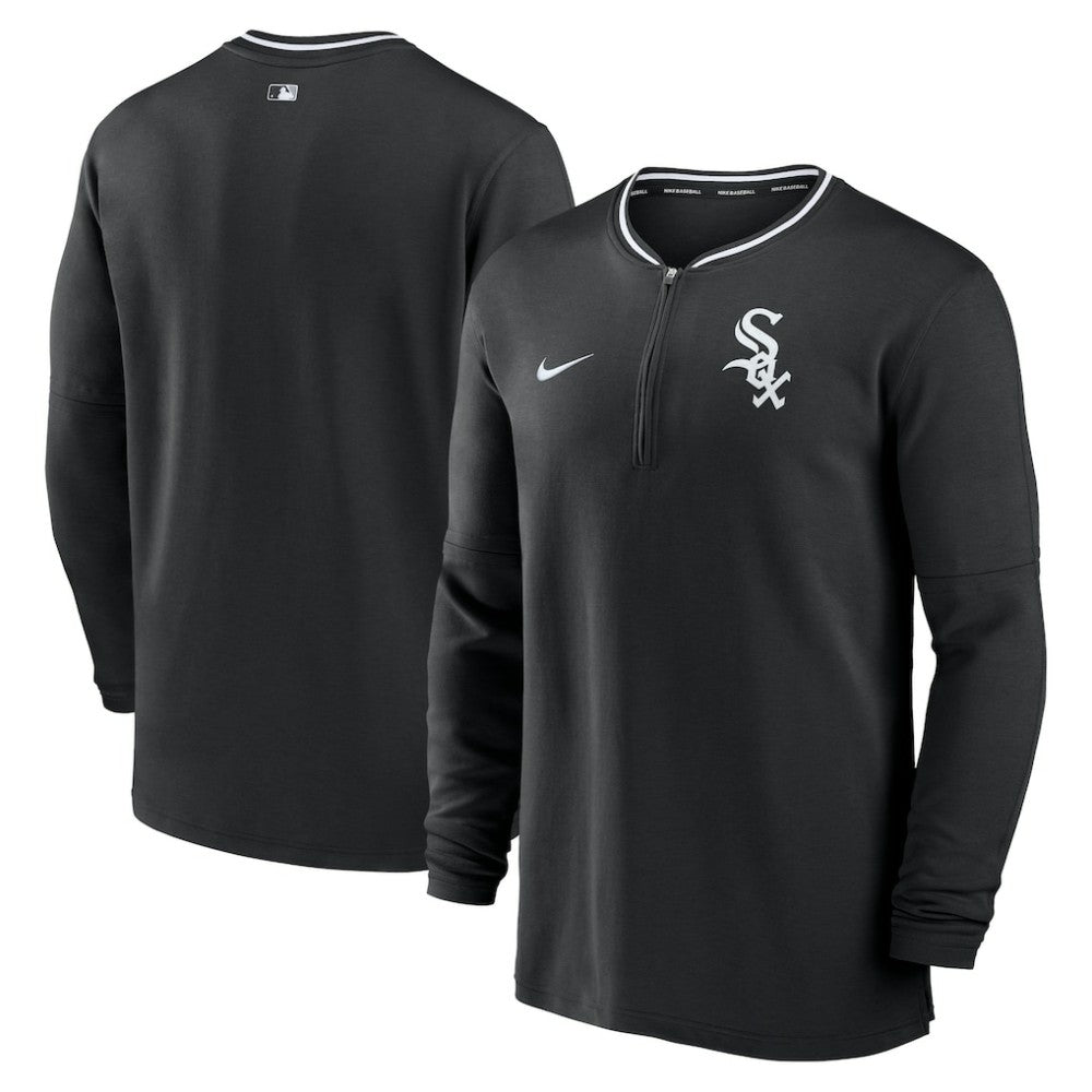Chicago White Sox Nike Authentic Collection Performance Half-Zip Top - Black - Nike Online
