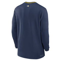 Milwaukee Brewers Nike Authentic Collection Performance Half-Zip Top - Navy - Nike Sale