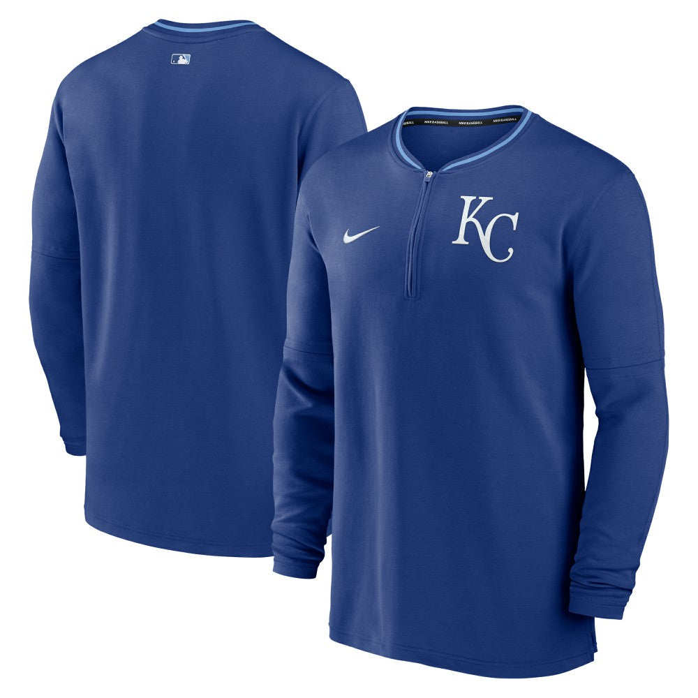 Kansas City Royals Nike Authentic Collection Performance Half-Zip Top - Royal - Nike Lifestyle