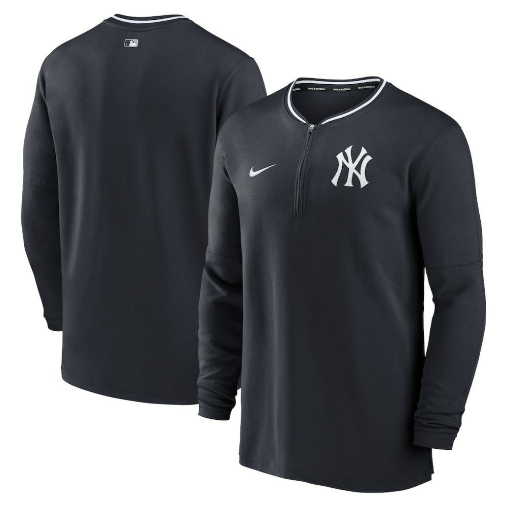 New York Yankees Nike Authentic Collection Performance Half-Zip Top - Navy - Nike Online
