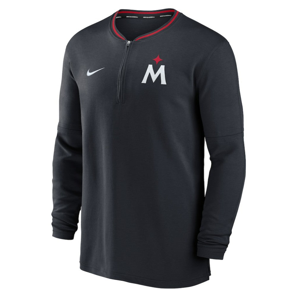 Minnesota Twins Nike Authentic Collection Performance Half-Zip Top - Navy - Nike Lifestyle