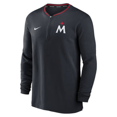 Minnesota Twins Nike Authentic Collection Performance Half-Zip Top - Navy - Nike Lifestyle