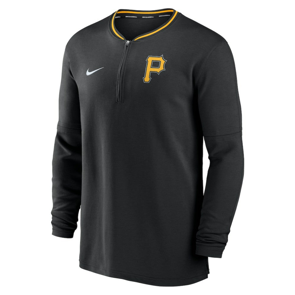 Pittsburgh Pirates Nike Authentic Collection Performance Half-Zip Top - Black - Nike Lifestyle