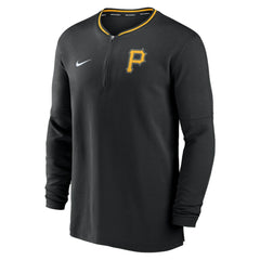 Pittsburgh Pirates Nike Authentic Collection Performance Half-Zip Top - Black - Nike Lifestyle