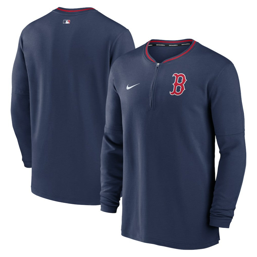 Boston Red Sox Nike Authentic Collection Performance Half-Zip Top - Navy - Nike Lifestyle