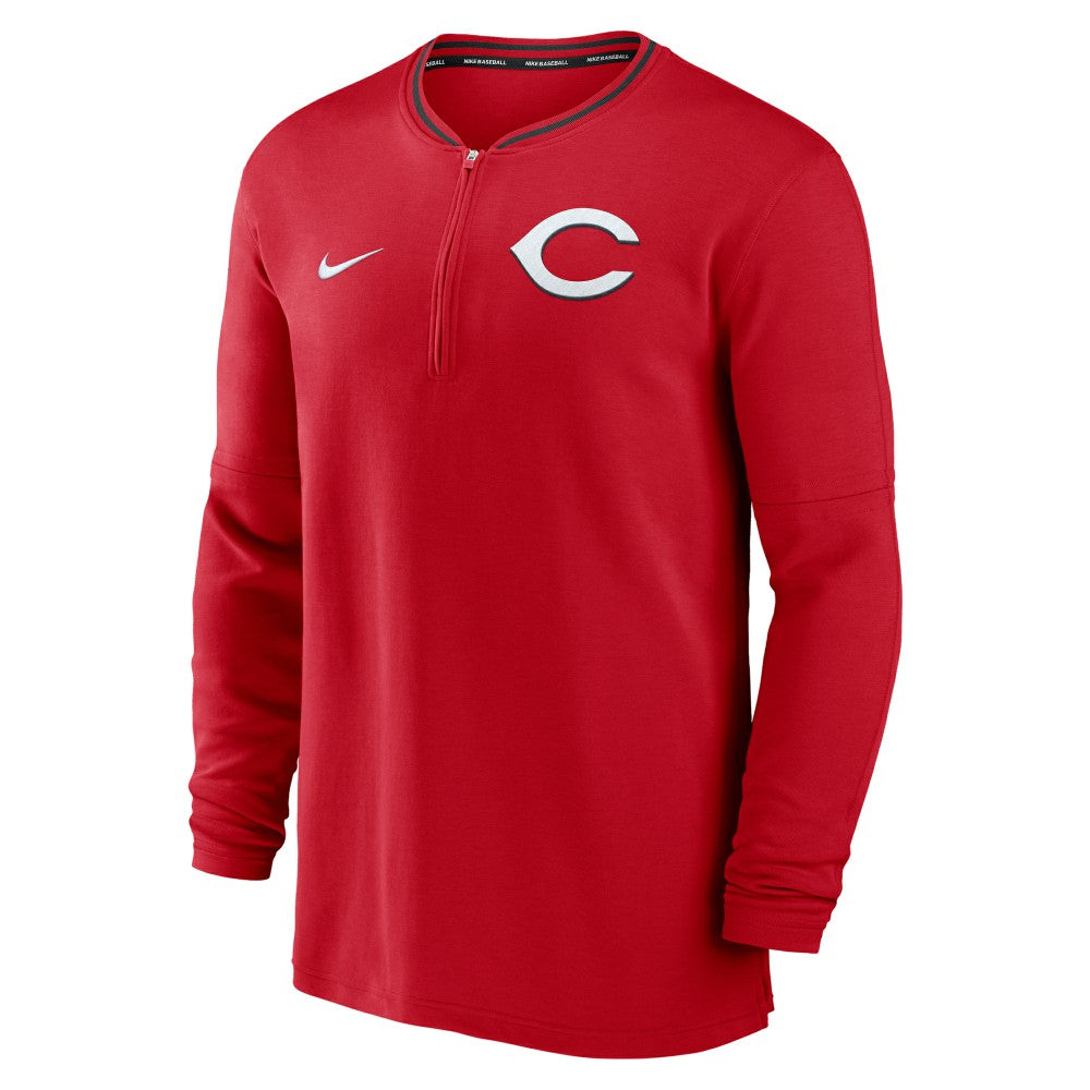Cincinnati Reds Nike Authentic Collection Performance Half-Zip Top - Red - Nike on Sale
