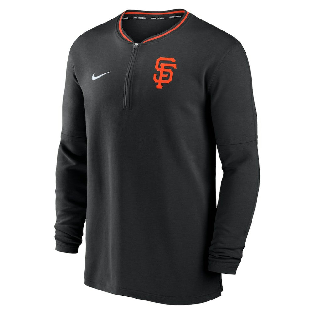San Francisco Giants Nike Authentic Collection Performance Half-Zip Top - Black - Nike on Sale