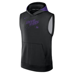 Tampa Bay Rays Nike Authentic Collection Dri-FIT Sleeveless Hoodie - Black - Nike Sale