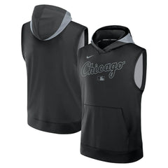 Chicago White Sox Nike Authentic Collection Dri-FIT Sleeveless Hoodie - Black - Nike Online