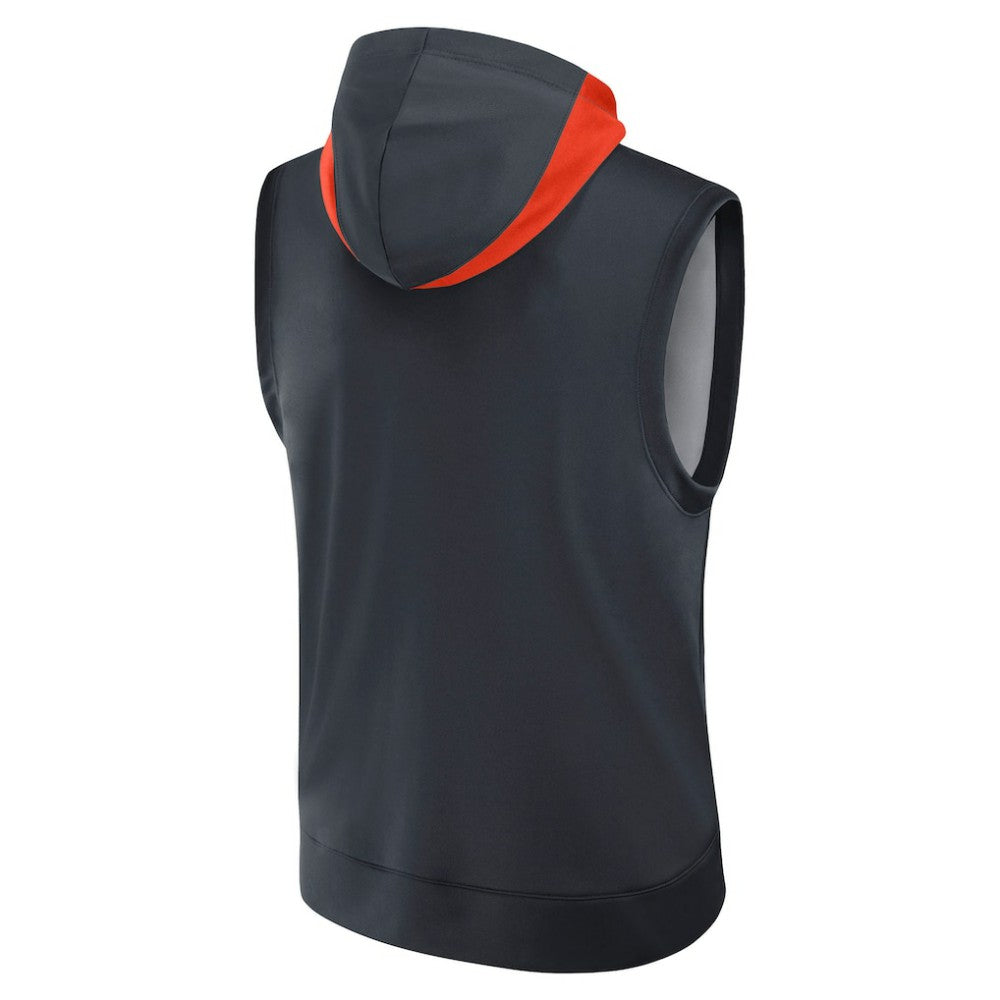 Detroit Tigers Nike Authentic Collection Dri-FIT Sleeveless Hoodie - Navy - Nike Online