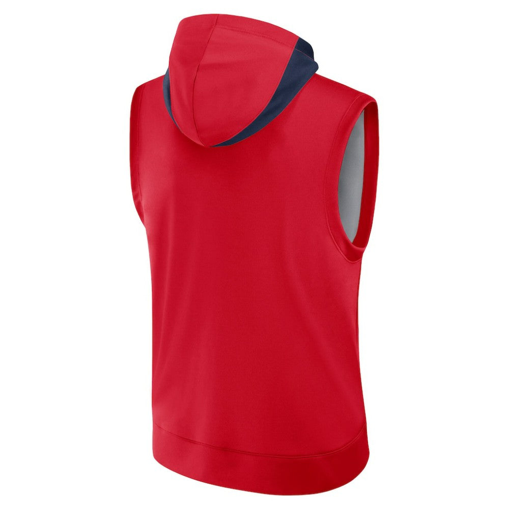 Los Angeles Angels Nike Authentic Collection Dri-FIT Sleeveless Hoodie - Red - Nike Discount