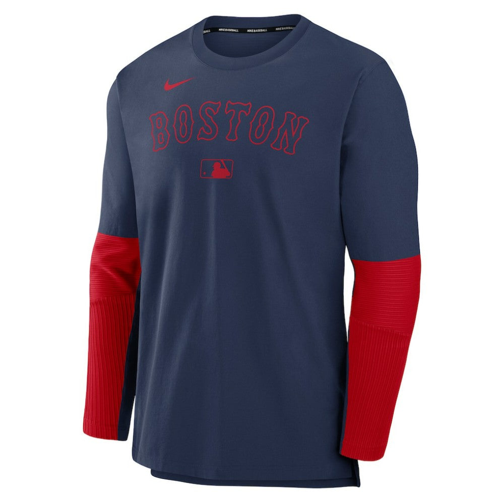 Boston Red Sox Nike Authentic Collection Player Dri-FIT Lightweight Pullover  - Navy/Red - Nike Discount