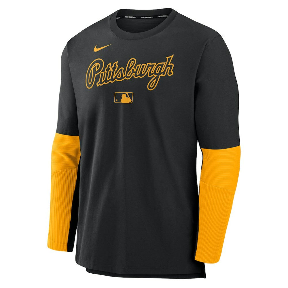 Pittsburgh Pirates Nike Authentic Collection Player Dri-FIT Lightweight Pullover  - Black/Gold - Nike Sale