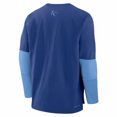 Kansas City Royals Nike Authentic Collection Player Dri-FIT Lightweight Pullover  - Royal/Light Blue - Nike Lifestyle