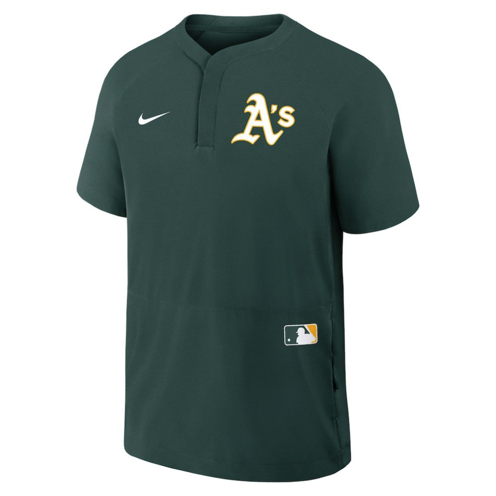 Athletics Nike Authentic Collection Raglan Short Sleeve Windshirt - Green - Nike Online