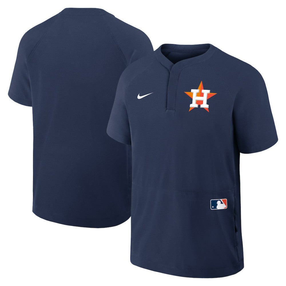 Houston Astros Nike Authentic Collection Raglan Short Sleeve Windshirt - Navy - Nike Discount