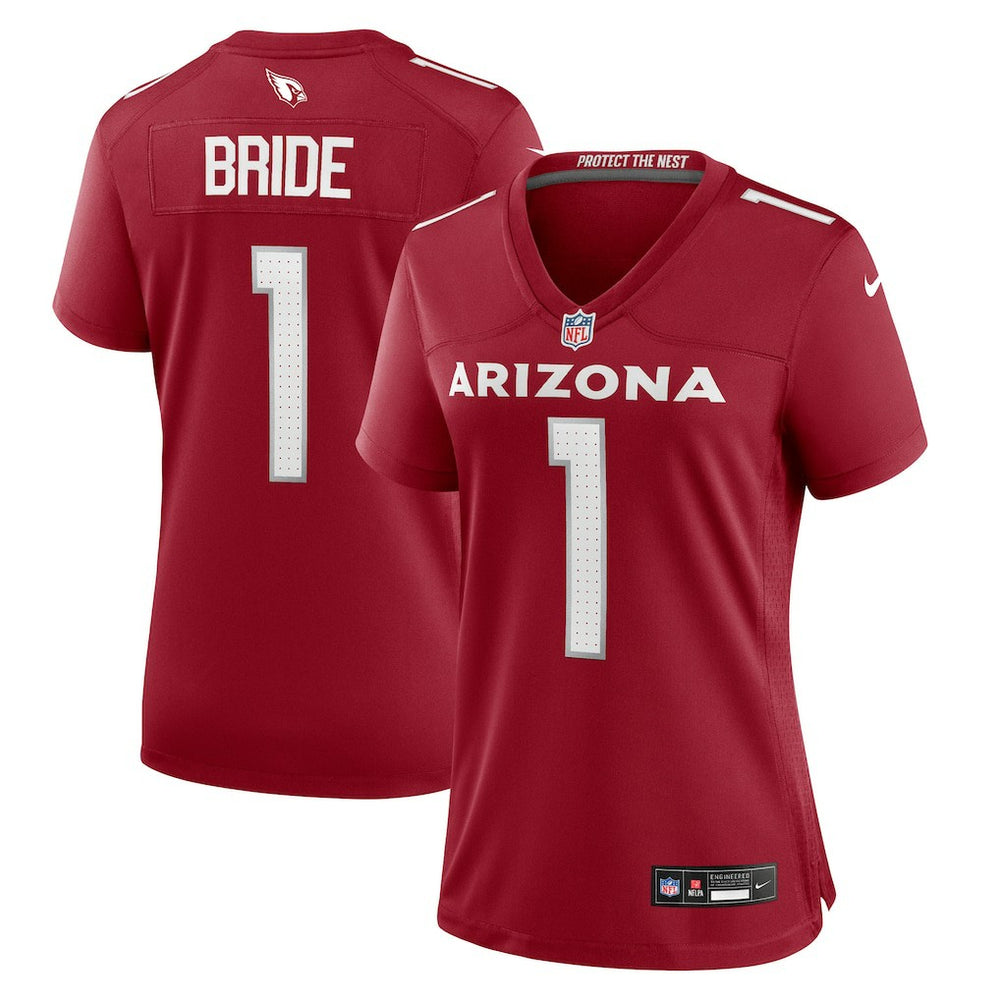 Nike Number 1 Bride Arizona Cardinals Women's Game Jersey Cardinal