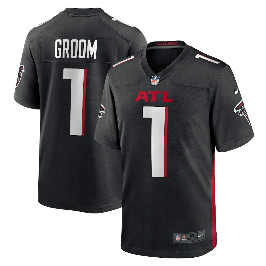 Nike Number 1 Groom Atlanta Falcons Game Jersey Black