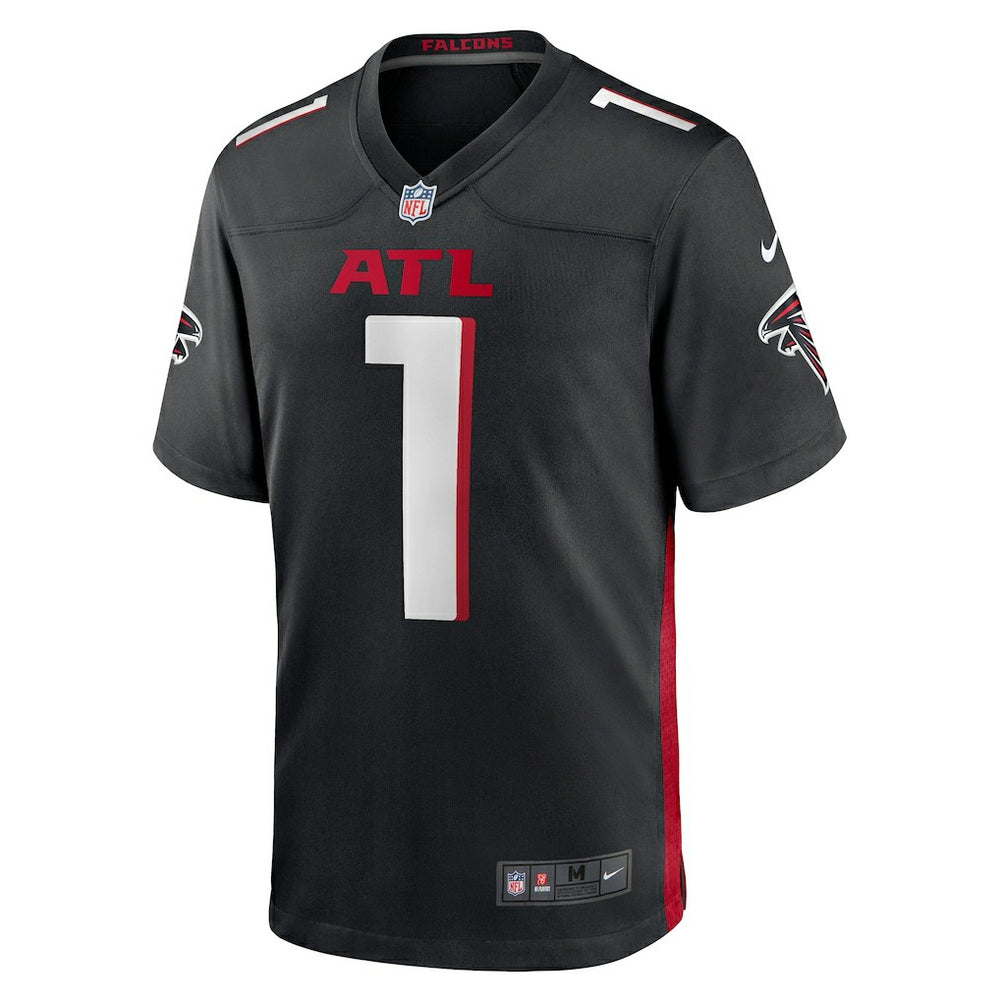 Nike Number 1 Groom Atlanta Falcons Game Jersey Black