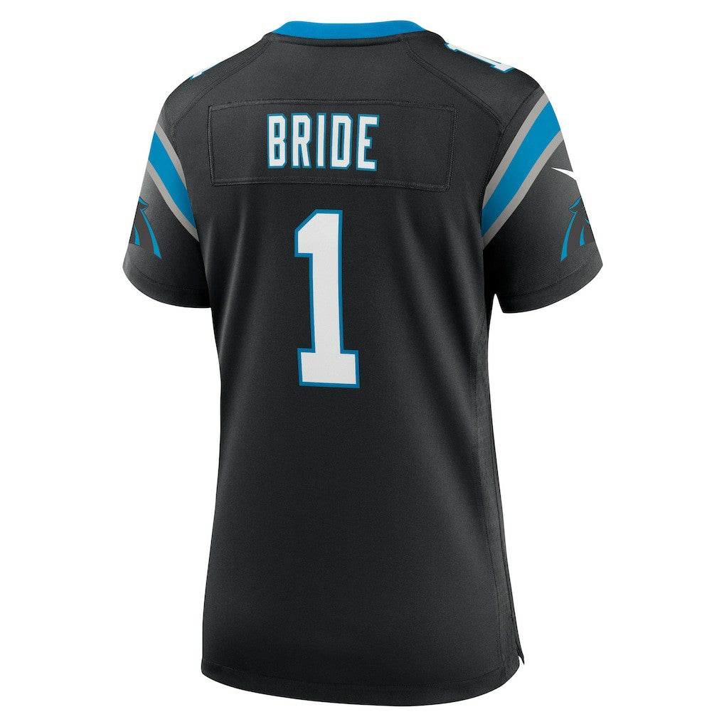 Nike Number 1 Bride Carolina Panthers Women's Game Jersey Black