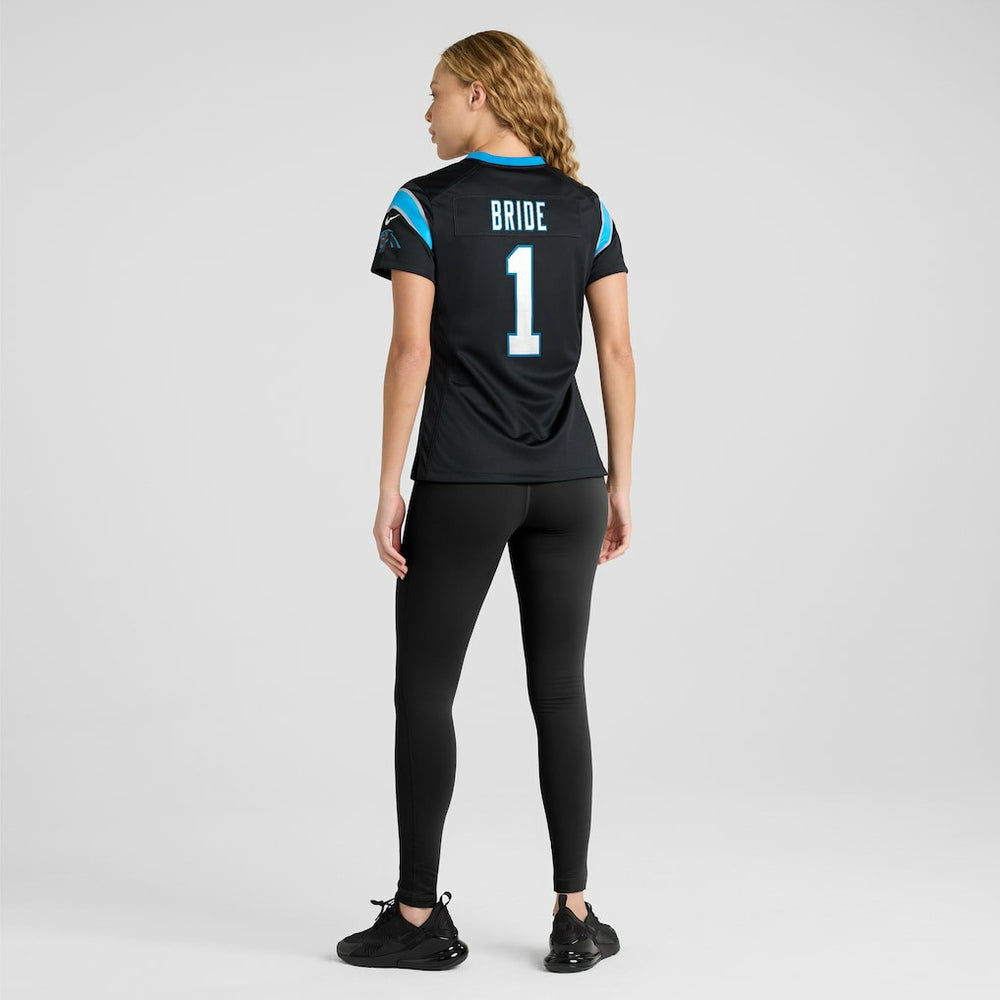 Nike Number 1 Bride Carolina Panthers Women's Game Jersey Black