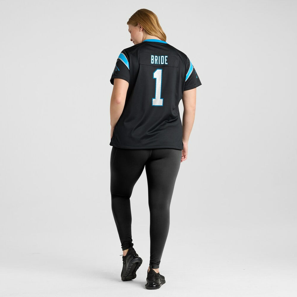 Nike Number 1 Bride Carolina Panthers Women's Game Jersey Black