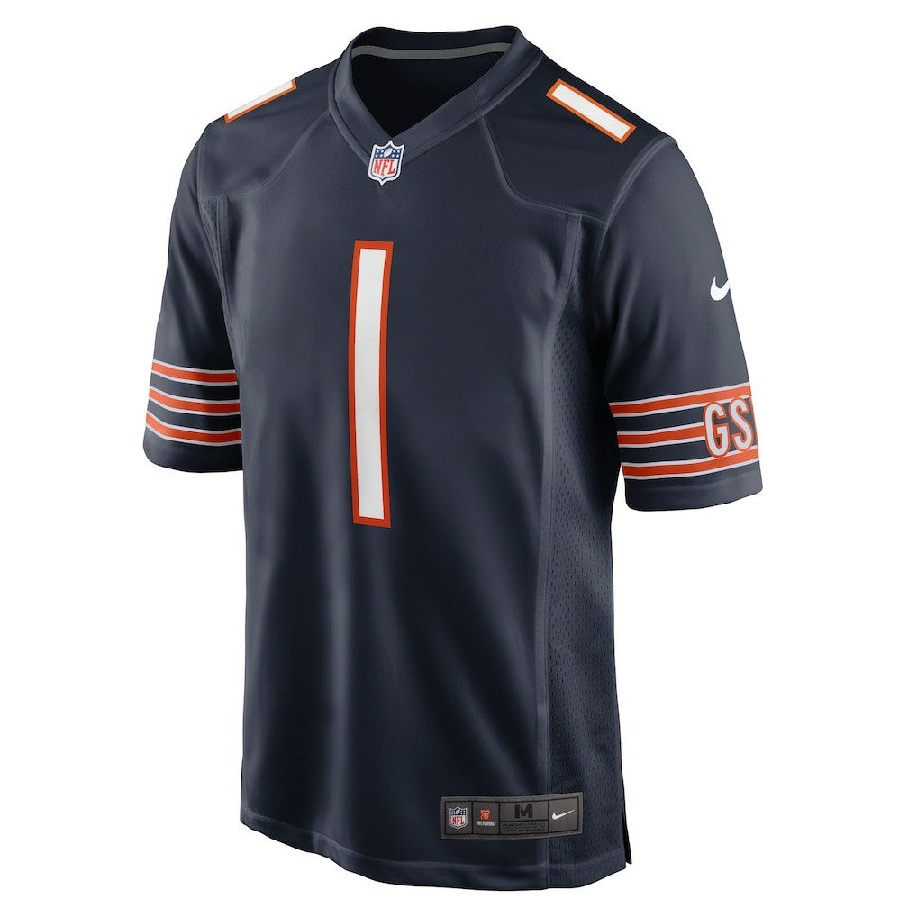Nike Number 1 Groom Chicago Bears Game Jersey Navy