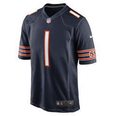 Nike Number 1 Groom Chicago Bears Game Jersey Navy
