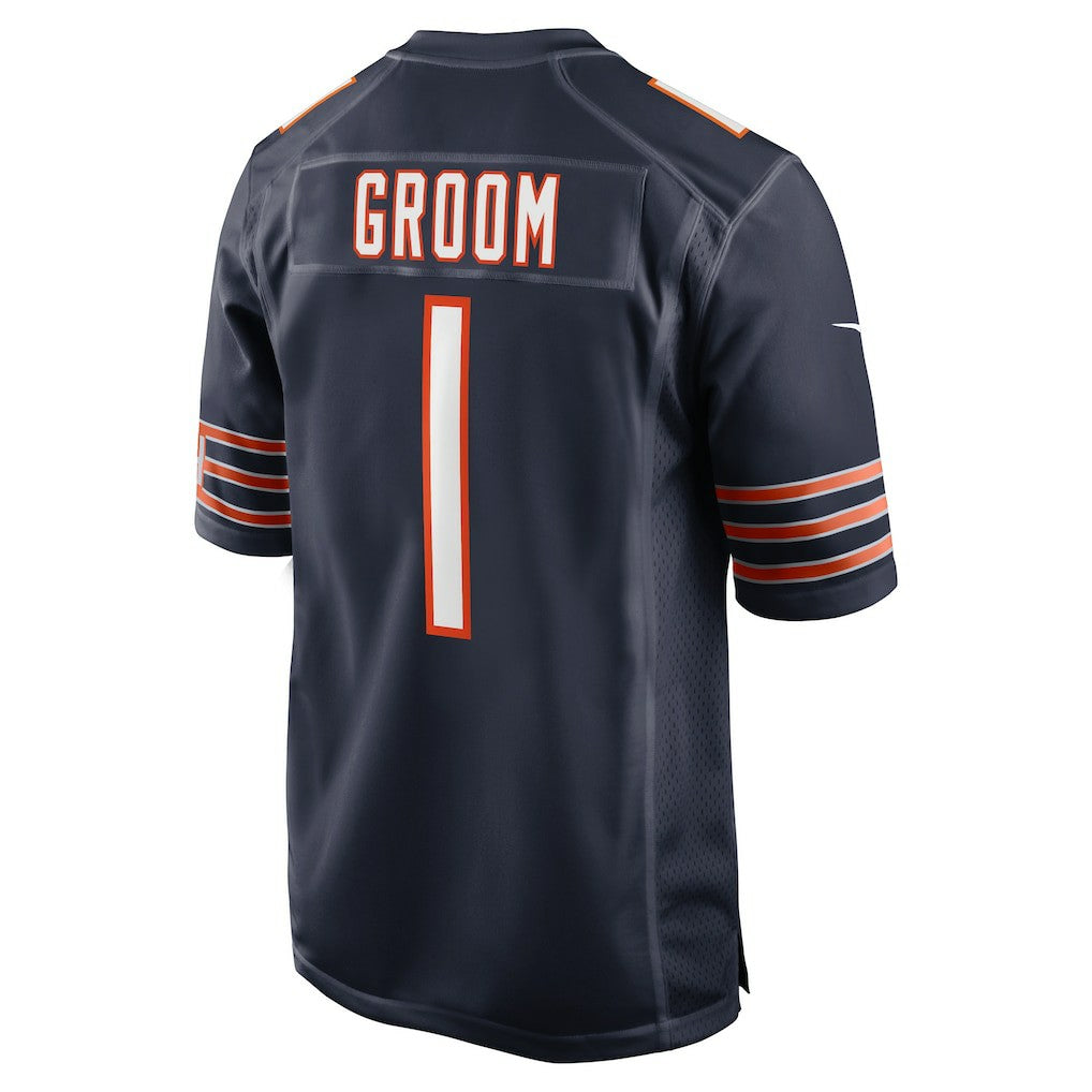 Nike Number 1 Groom Chicago Bears Game Jersey Navy