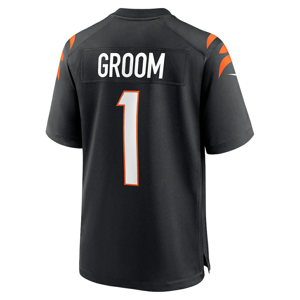 Nike Number 1 Groom Cincinnati Bengals Game Jersey Black