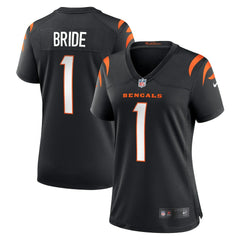Nike Number 1 Bride Cincinnati Bengals Women's Game Jersey Black