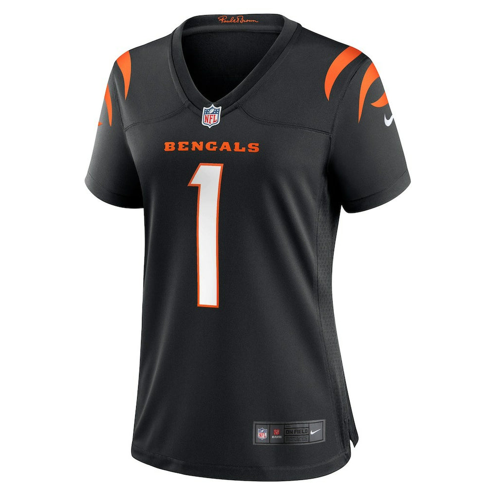 Nike Number 1 Bride Cincinnati Bengals Women's Game Jersey Black