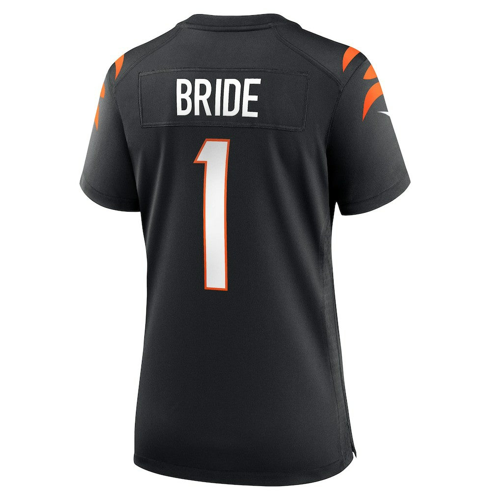 Nike Number 1 Bride Cincinnati Bengals Women's Game Jersey Black