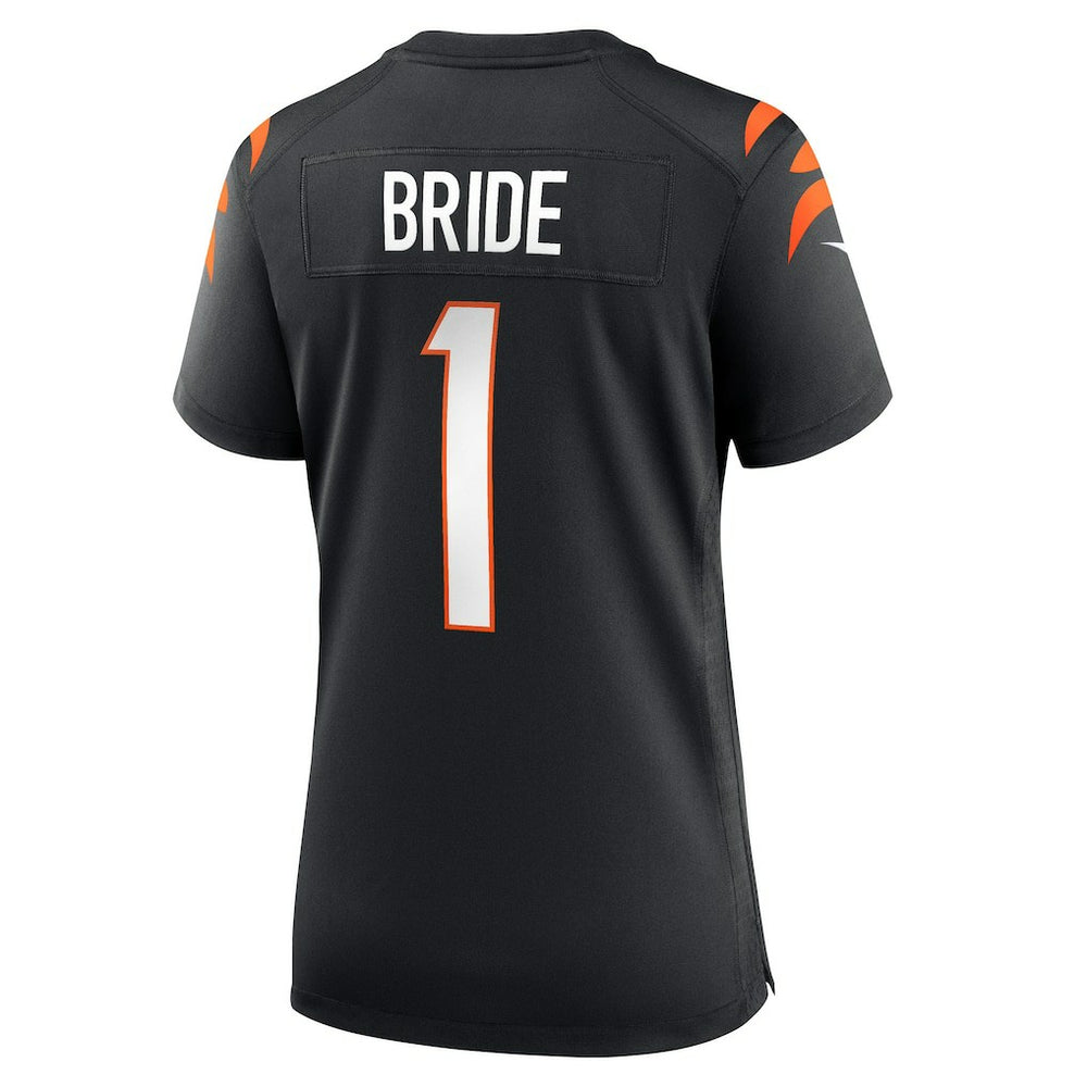 Nike Number 1 Bride Cincinnati Bengals Women's Game Jersey Black