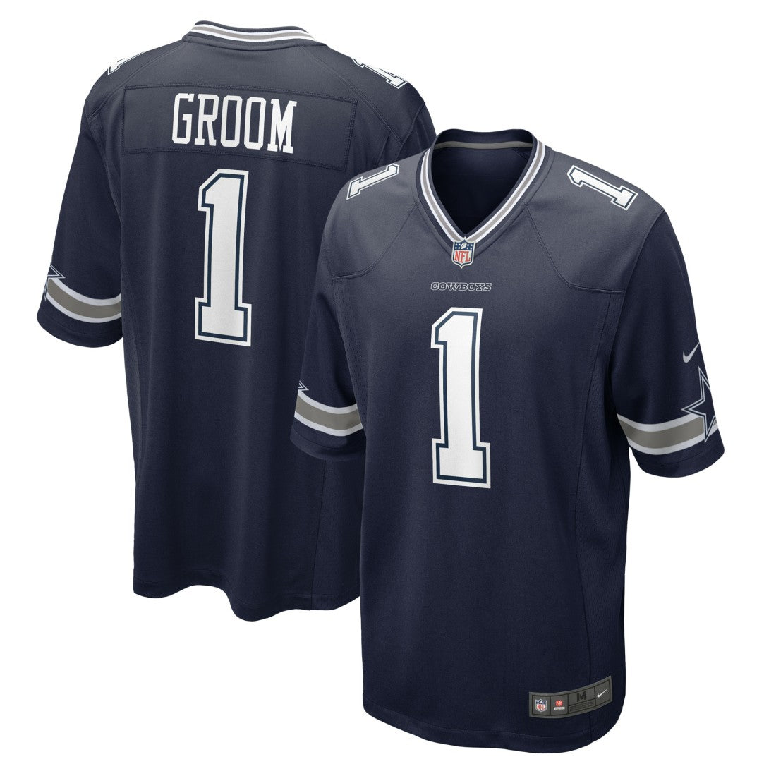 Nike Number 1 Groom Dallas Cowboys Game Jersey Navy