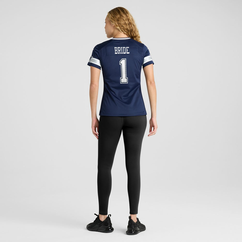 Nike Number 1 Bride Dallas Cowboys Women's Game Jersey Navy