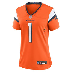 Nike Number 1 Bride Denver Broncos Women's Game Jersey Orange